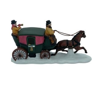 Dept. 56 Holiday Horse with Dover Coach Retired Dickens EUC No Box